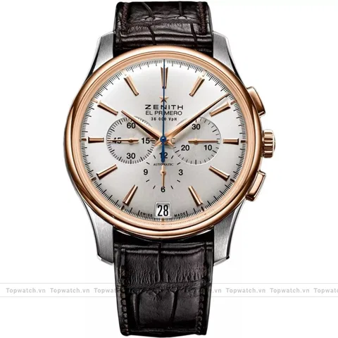 Zenith El Primero 51.2112.400/01.C498 Captain 18K Watch 42mm