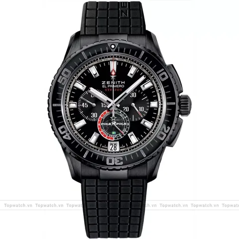 Zenith El Primero 24.2062.405/27.R515 Mens Rubber Black Sapphire Limited 45.5mm