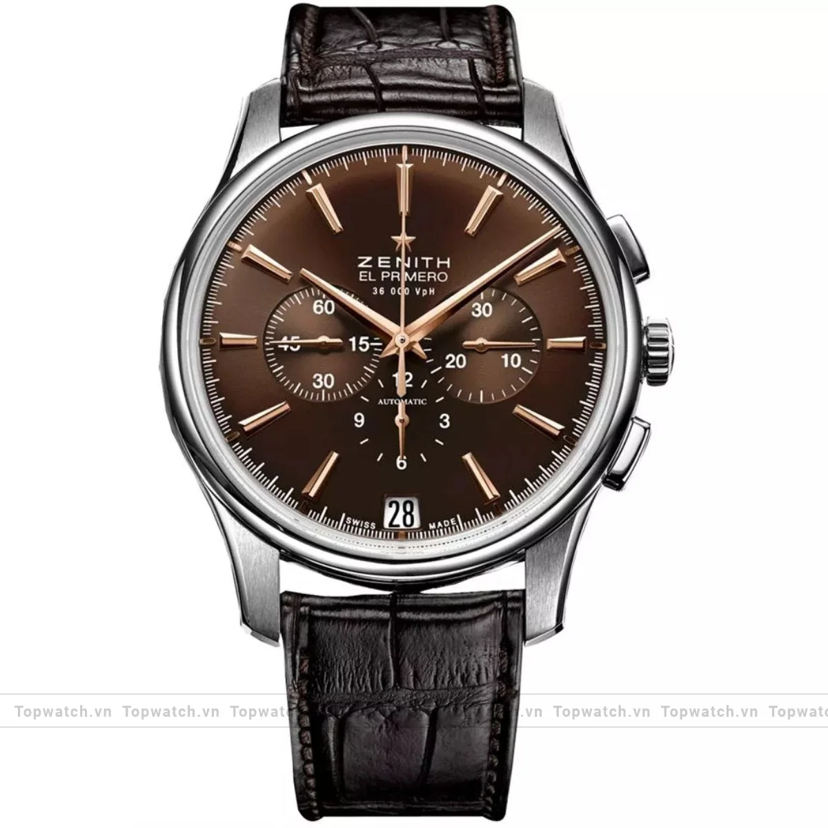 Zenith El Primero 03.2110.400/75.C498 Mens Stainless Steel Leather Watch 42mm Zenith El Primero 03.2110.400/75.C498 Mens Stainless Steel Leather Watch 42mm