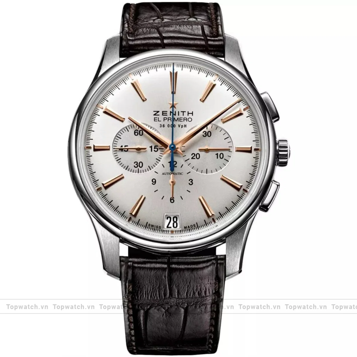 Zenith El Primero 03.2110.400/01.C498 Mens Stainless Steel Leather Watch 42mm Zenith El Primero 03.2110.400/01.C498 Mens Stainless Steel Leather Watch 42mm
