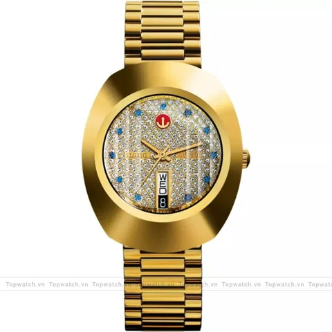 Rado DiaStar R12413313 Original Automatic Gold Tone Watch 35mm