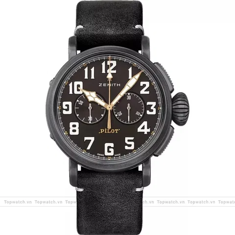 Zenith Pilot 11.2432.4069/21.C900 Type 20 Chronograph Watch 45mm