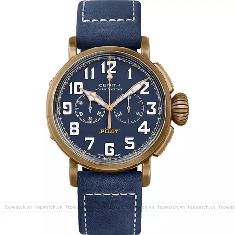 Zenith Pilot 29.2430.4069/57.C808 Type 20 Chronograph Watch 45mm