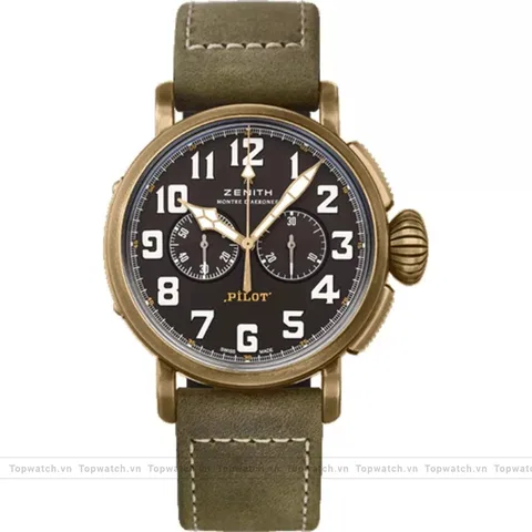 Zenith Pilot 29.2430.4069/21.C800 Type 20 Chronograph Watch 45mm