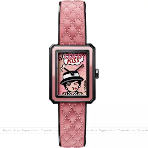 Chanel Boy·Friend H10281 Blush Watch 27.9 x 21.5 x 6.2mm