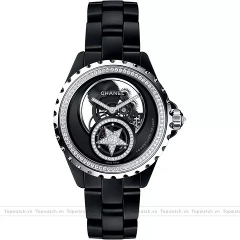 Chanel J12 H4562 Skeleton Flying Tourbillon Watch 38mm
