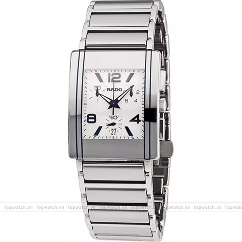 Rado Integral R20591102 Chronograph Platinum Watch 37mm