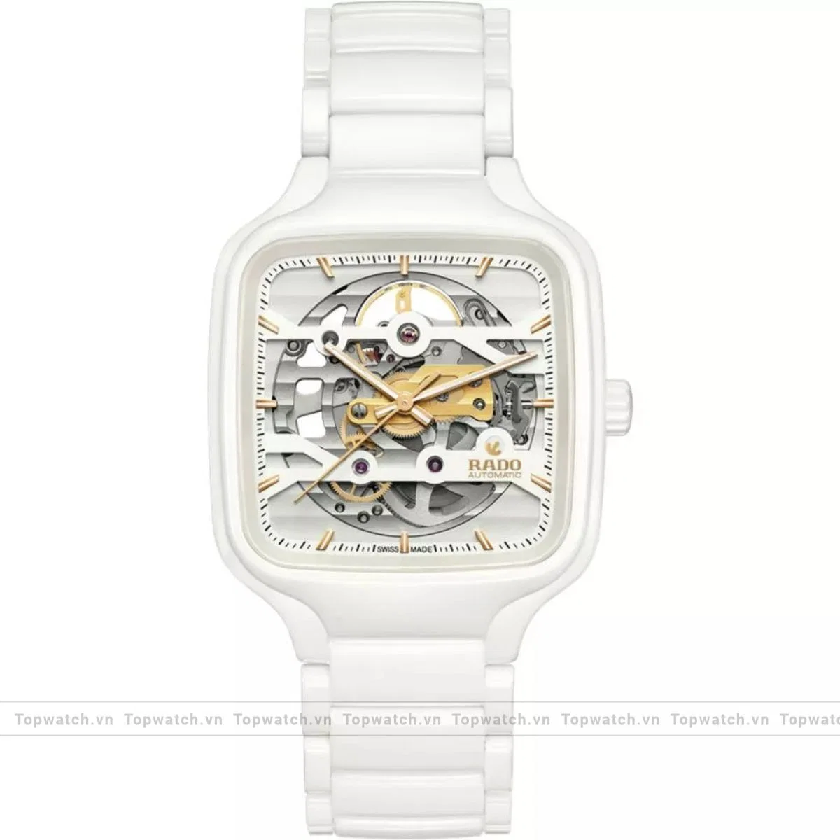 Rado True Square R27126012 Automatic Skeleton Watch 38mm Rado True Square R27126012 Automatic Skeleton Watch 38mm