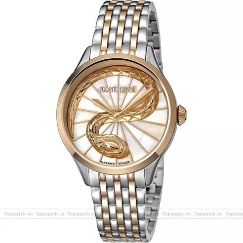 Roberto Cavalli RC-35 RV1L036M0106 White Mother of Pearl Watch 34mm