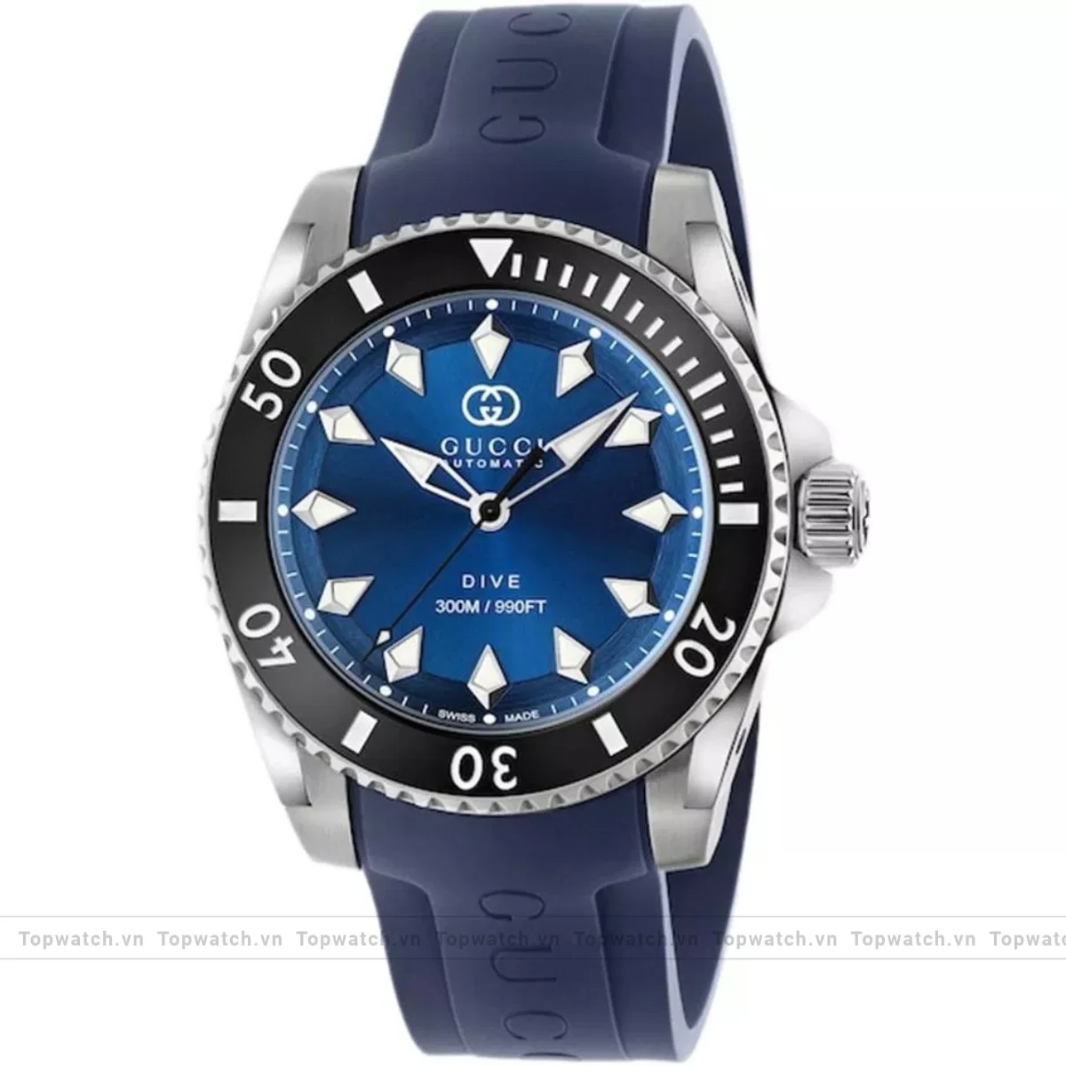 Gucci Dive YA136359 Blue - Tone Automatic Watch 40mm Gucci Dive YA136359 Blue - Tone Automatic Watch 40mm
