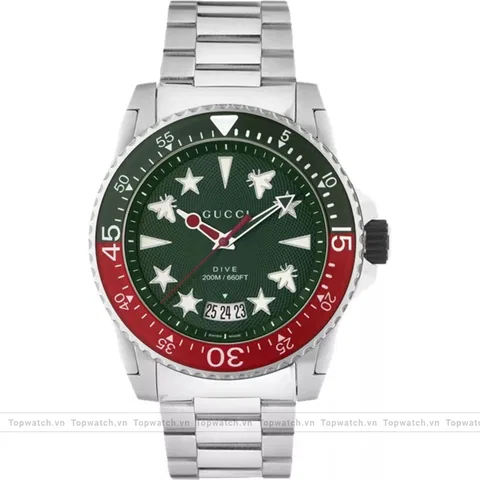 Gucci Dive YA136222 Gray Watch 45mm