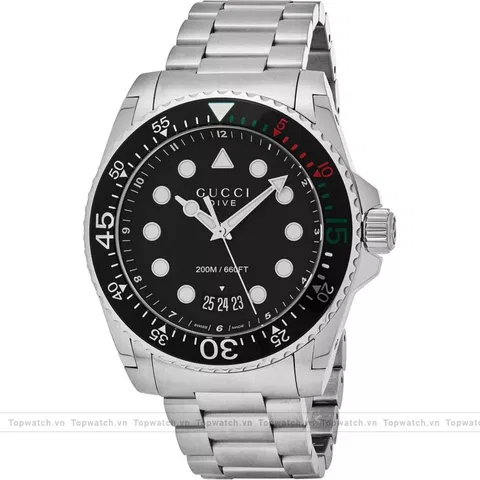 Gucci Dive YA136208 XL Black Men's Watch 45mm