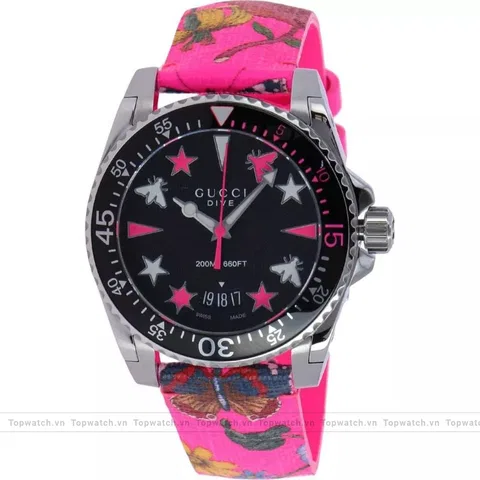 Gucci Dive YA136326 Pink Men's Watch 40mm