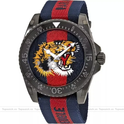 Gucci Dive YA136215 Nylon Strap Watch 45mm