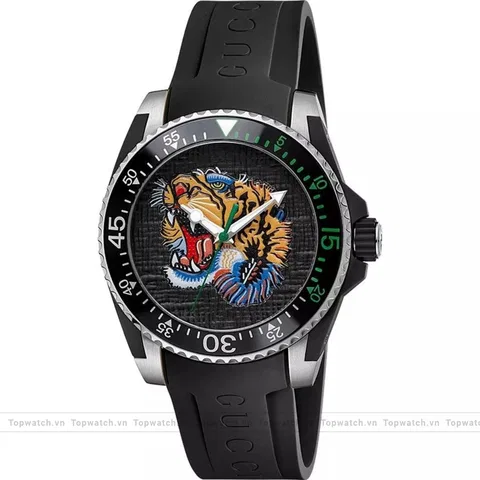 Gucci Dive YA136318 Tiger Motif Men's Watch 40mm