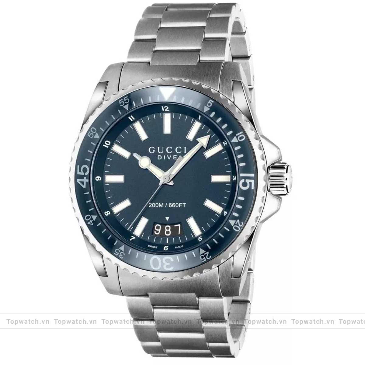 Gucci Dive YA136203 Blue Watch 45mm Gucci Dive YA136203 Blue Watch 45mm
