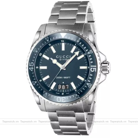 Gucci Dive YA136203 Blue Watch 45mm