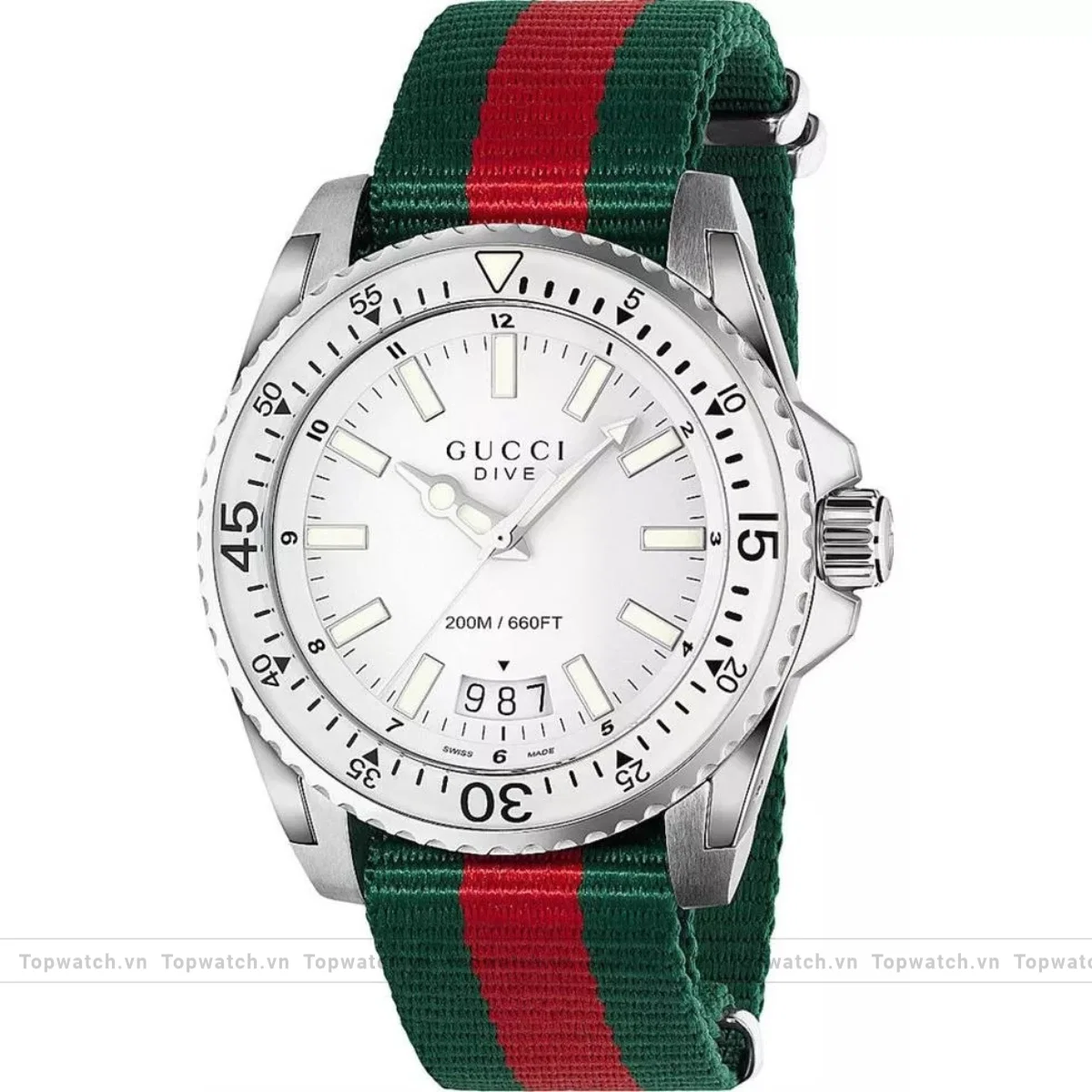 Gucci Dive YA136207 Nylon Men's Watch 45mm Gucci Dive YA136207 Nylon Men's Watch 45mm
