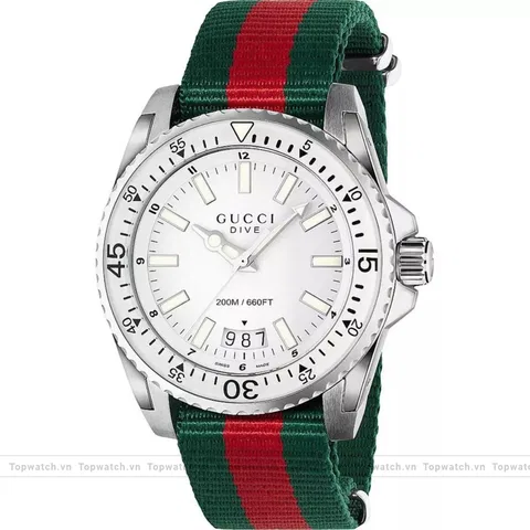 Gucci Dive YA136207 Nylon Men's Watch 45mm