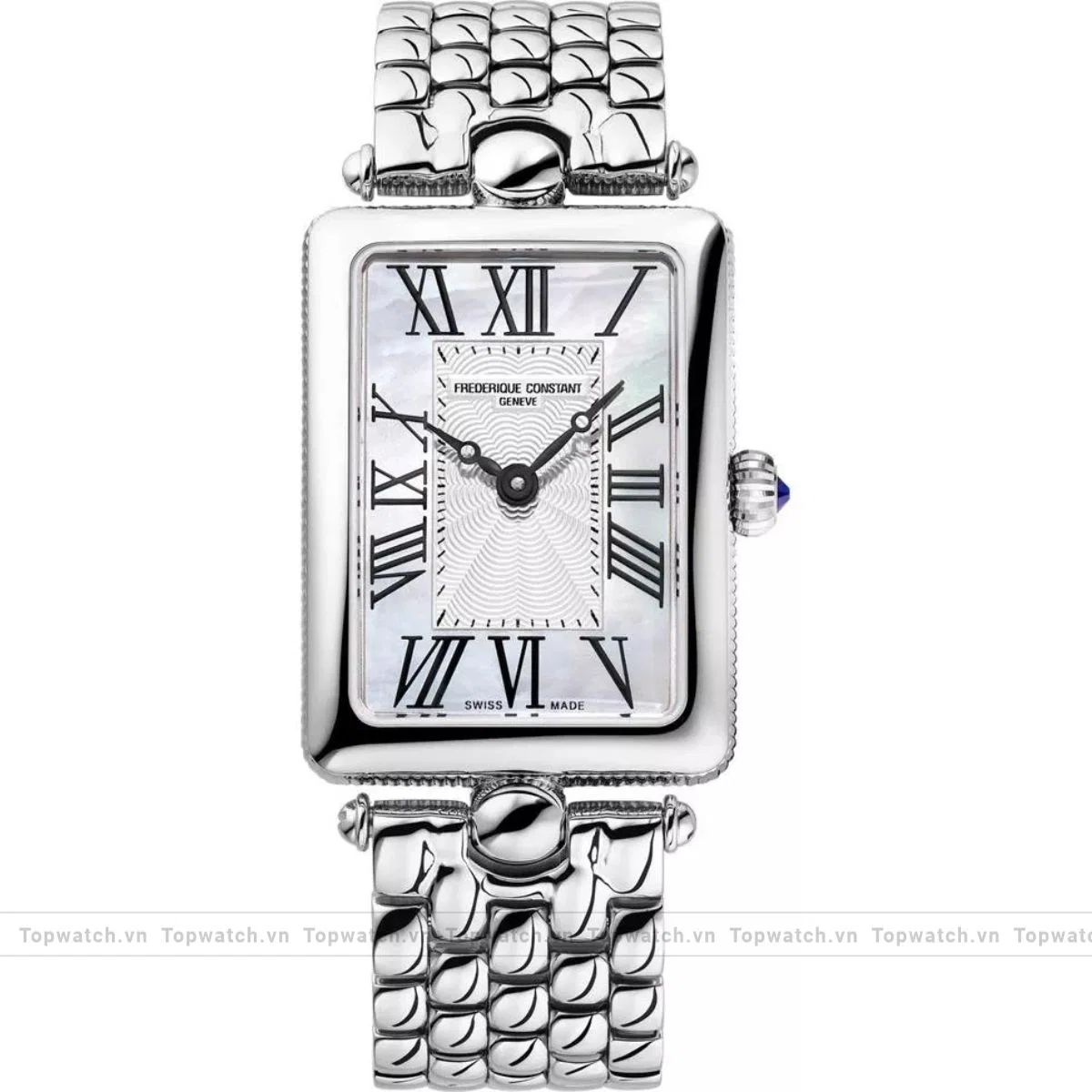 Frederique Constant Art Deco FC-200MPW2AC6B Carre Steel Watch 20.7mm Frederique Constant Art Deco FC-200MPW2AC6B Carre Steel Watch 20.7mm