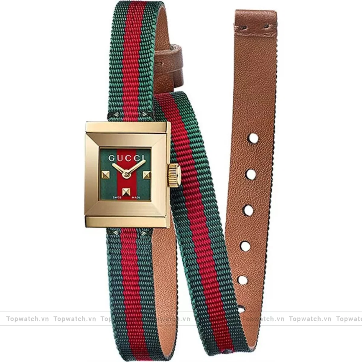 Gucci G-Frame YA128527 Red and Green Watch 14x18mm Gucci G-Frame YA128527 Red and Green Watch 14x18mm