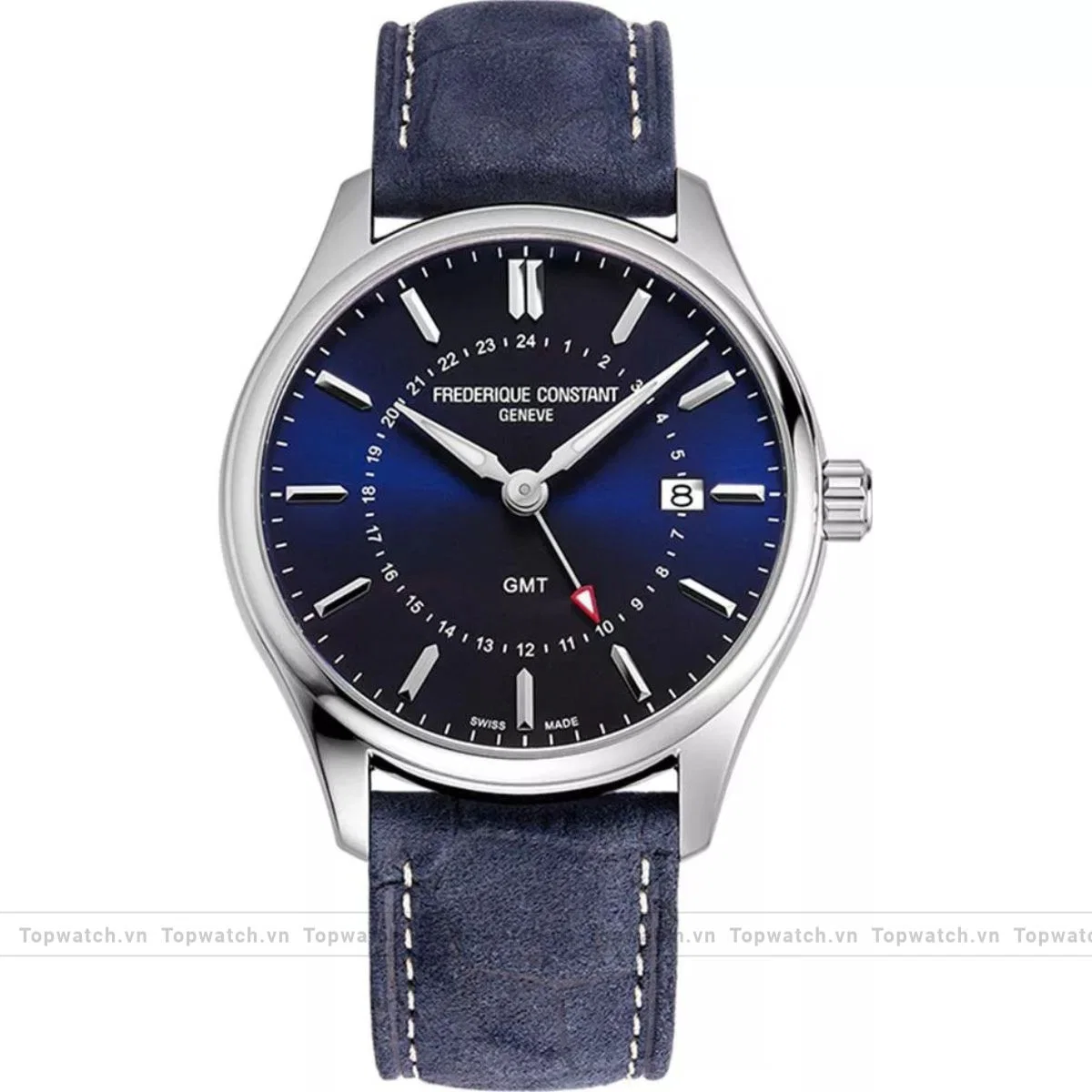 Frederique Constant Classics FC-252NS5B6 Quartz GMT Watch 40mm Frederique Constant Classics FC-252NS5B6 Quartz GMT Watch 40mm