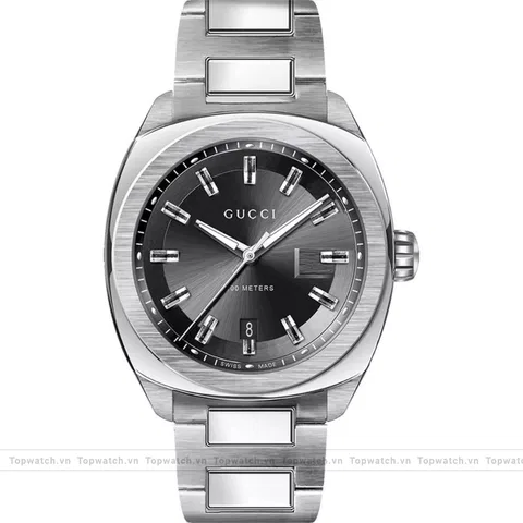 GUCCI GG2570 YA142201 Xl Black Sun Brushed Watch 44mm