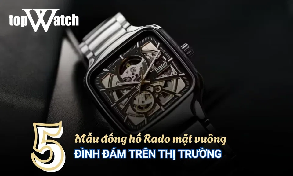 đồng hồ rado mặt vuông