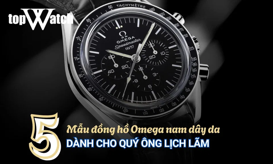 đồng hồ omega nam dây da