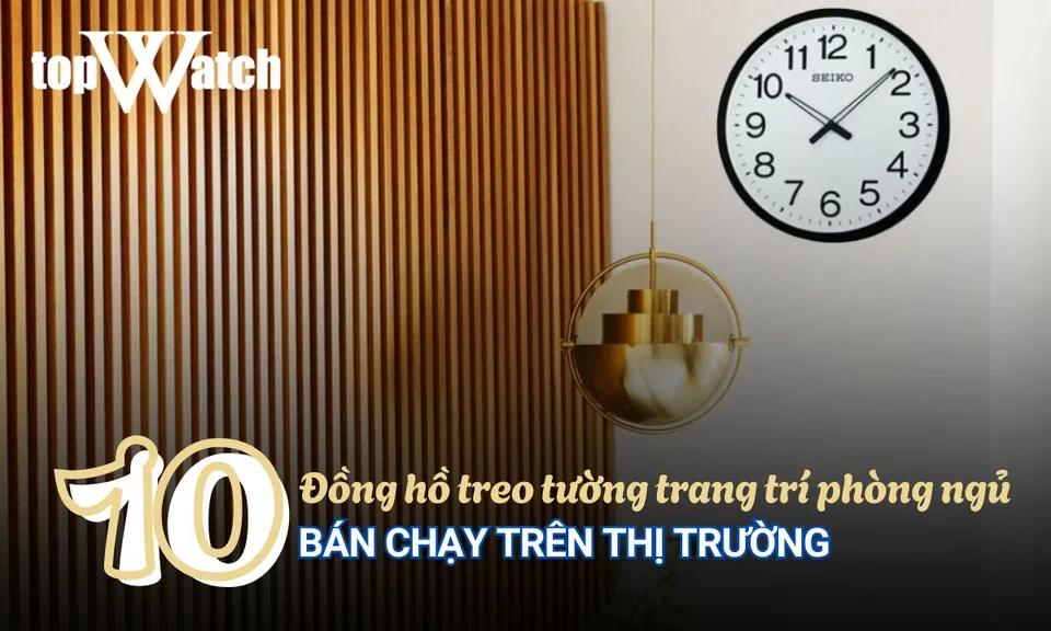 đồng hồ treo tường trang trí phòng ngủ