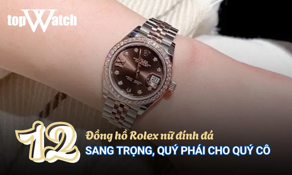 đồng hồ rolex nữ đính đá