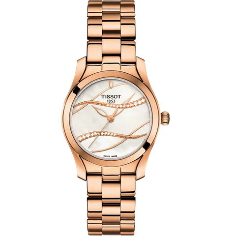 Đồng hồ Tissot Nữ T112.210.33.111.00 Dây Thép Không Gỉ Mạ Vàng 30mm