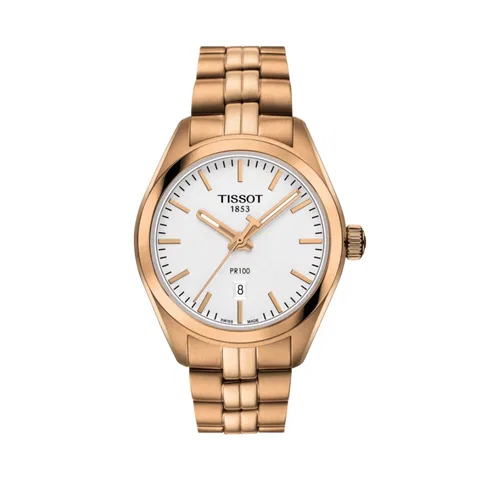 Đồng hồ Tissot Nữ T101.210.33.031.01 Dây Thép Không Gỉ Mạ Vàng 33mm