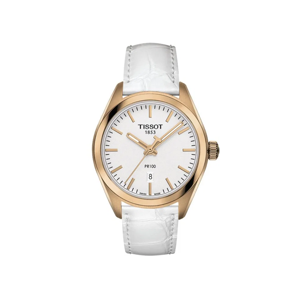 Đồng hồ Tissot Nữ T101.210.36.031.01 Dây Da 33mm Đồng hồ Tissot Nữ T101.210.36.031.01 Dây Da 33mm
