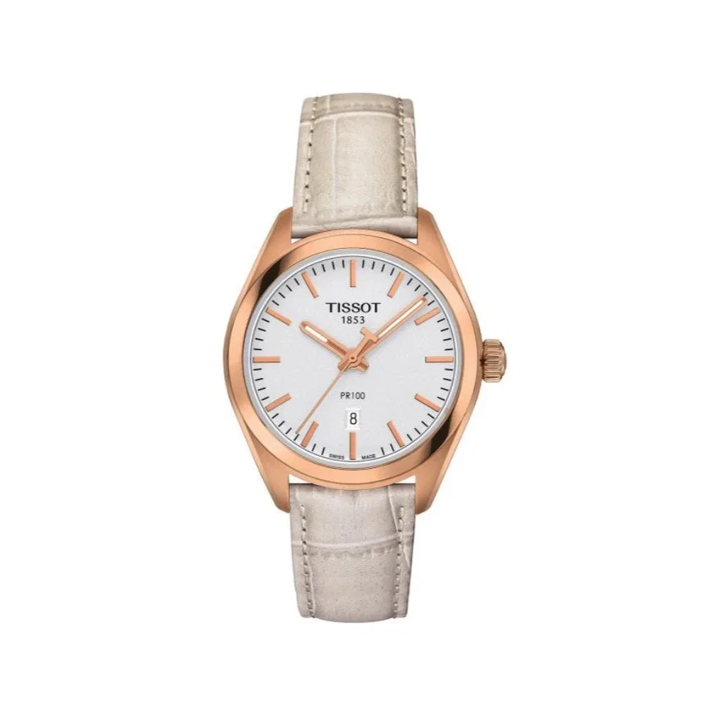 Đồng hồ Tissot Nữ T101.210.36.031.00 Dây Da 33mm Đồng hồ Tissot Nữ T101.210.36.031.00 Dây Da 33mm