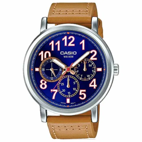 Đồng Hồ Casio Nam MTP-E309L-2B2VDF Dây Da 45mm