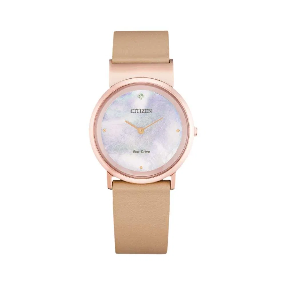 Đồng hồ Citizen Nữ EG7073-16Y Dây Da 31mm Đồng hồ Citizen Nữ EG7073-16Y Dây Da 31mm