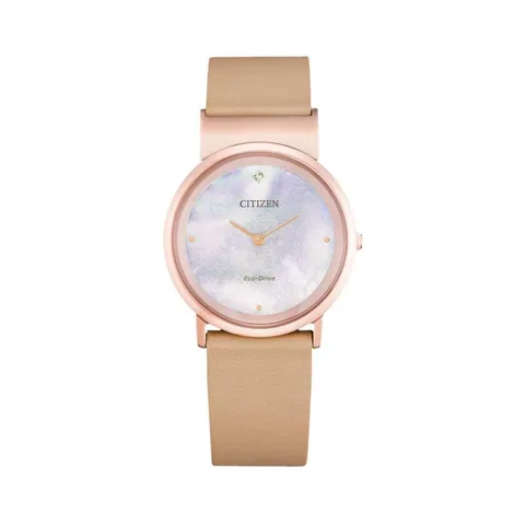 Đồng hồ Citizen Nữ EG7073-16Y Dây Da 31mm