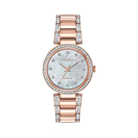 Đồng hồ Citizen Nữ EM0843-51D Dây Thép Không Gỉ 28mm