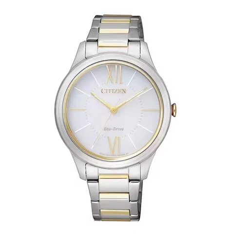 Đồng Hồ Citizen Nữ EM0414-57A Dây Kim loại 34.5mm