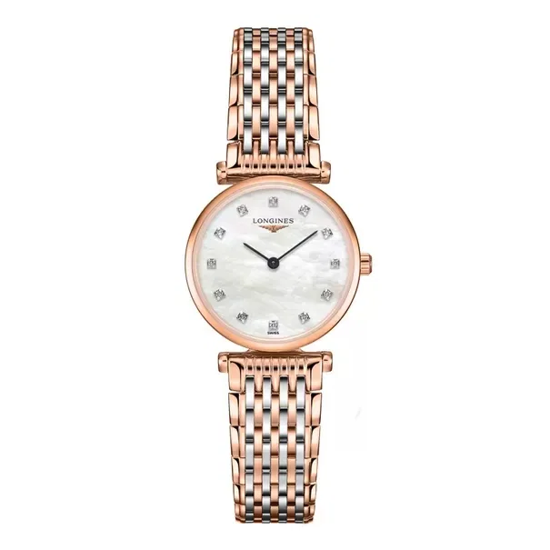 Đồng hồ Longines Nữ L4.209.1.97.7 Dây Kim Loại 24mm Đồng hồ Longines Nữ L4.209.1.97.7 Dây Kim Loại 24mm