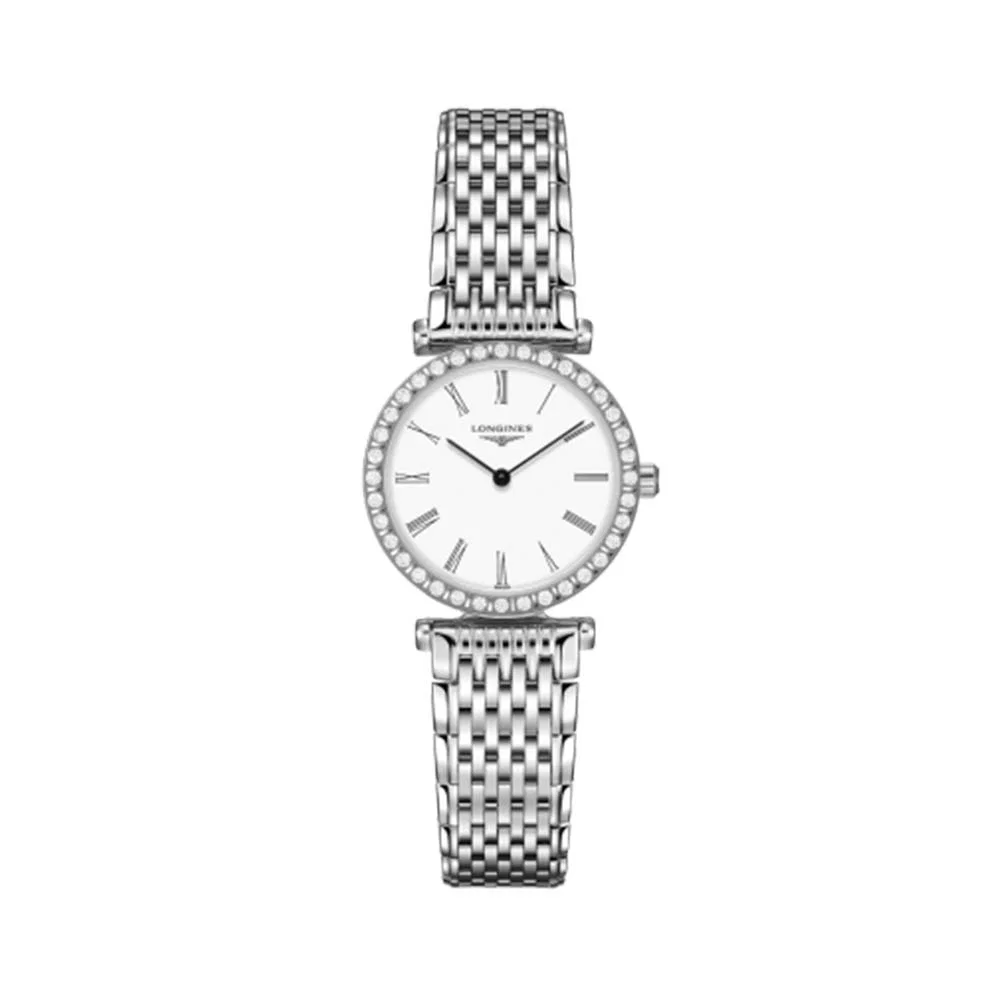 Đồng hồ Longines Unisex L4.341.0.11.6 Dây Kim Loại 24mm Đồng hồ Longines Unisex L4.341.0.11.6 Dây Kim Loại 24mm
