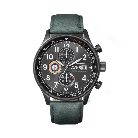 Đồng hồ AVI-8 Nam AV-4011-0D Dây Da 42mm