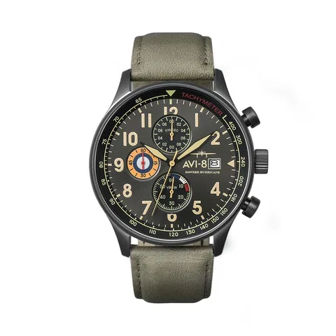 Đồng hồ AVI-8 Nam AV-4011-0E Dây Da 42mm