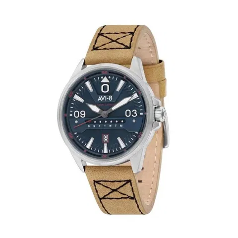Đồng hồ AVI-8 Nam AV-4063-02 Dây Da 44mm