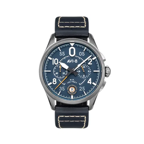 Đồng hồ AVI-8 Nam AV-4089-04 Dây Da 42mm