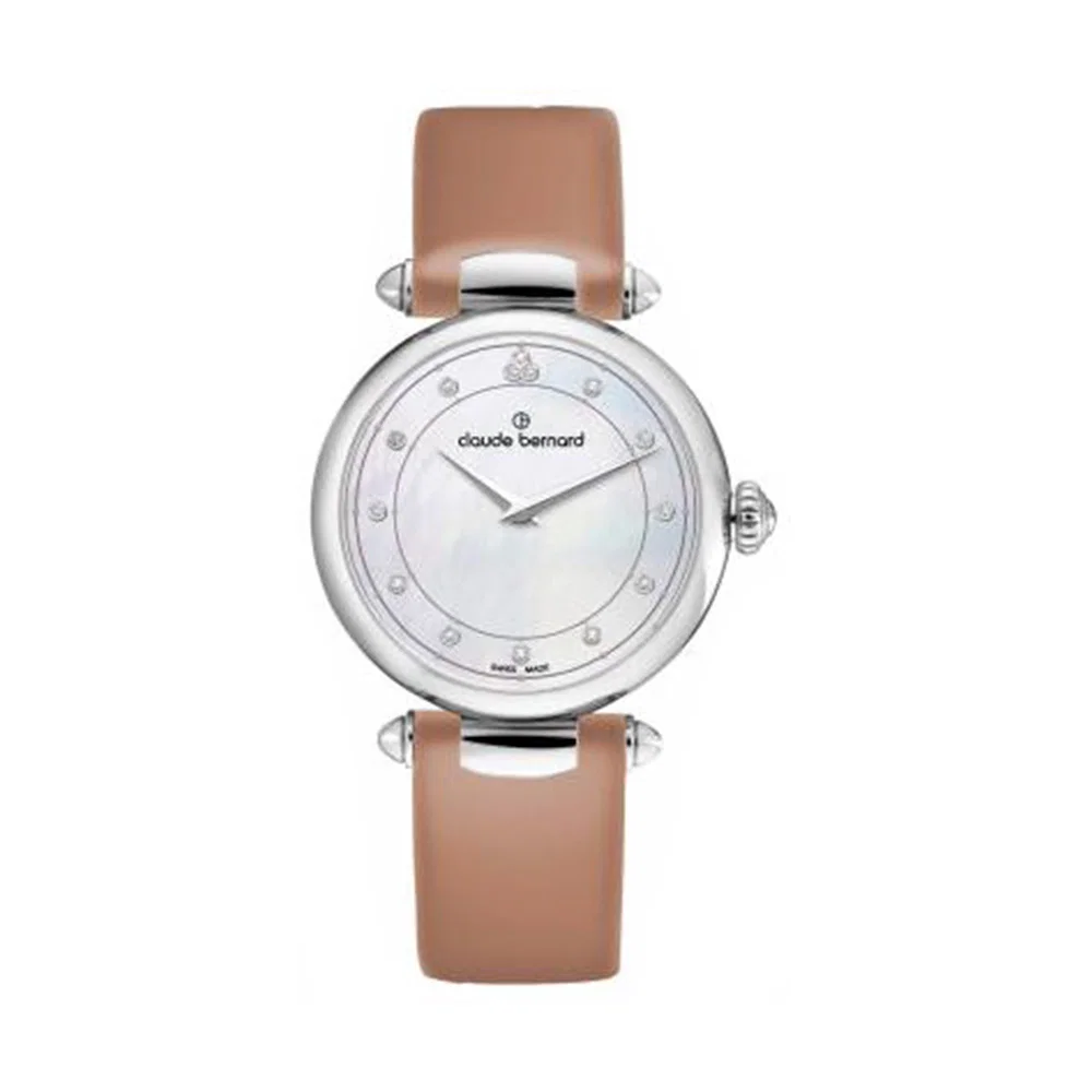 Đồng hồ Claude Bernard Nữ 20508.3CBEI.NAN Dây Da 34mm Đồng hồ Claude Bernard Nữ 20508.3CBEI.NAN Dây Da 34mm