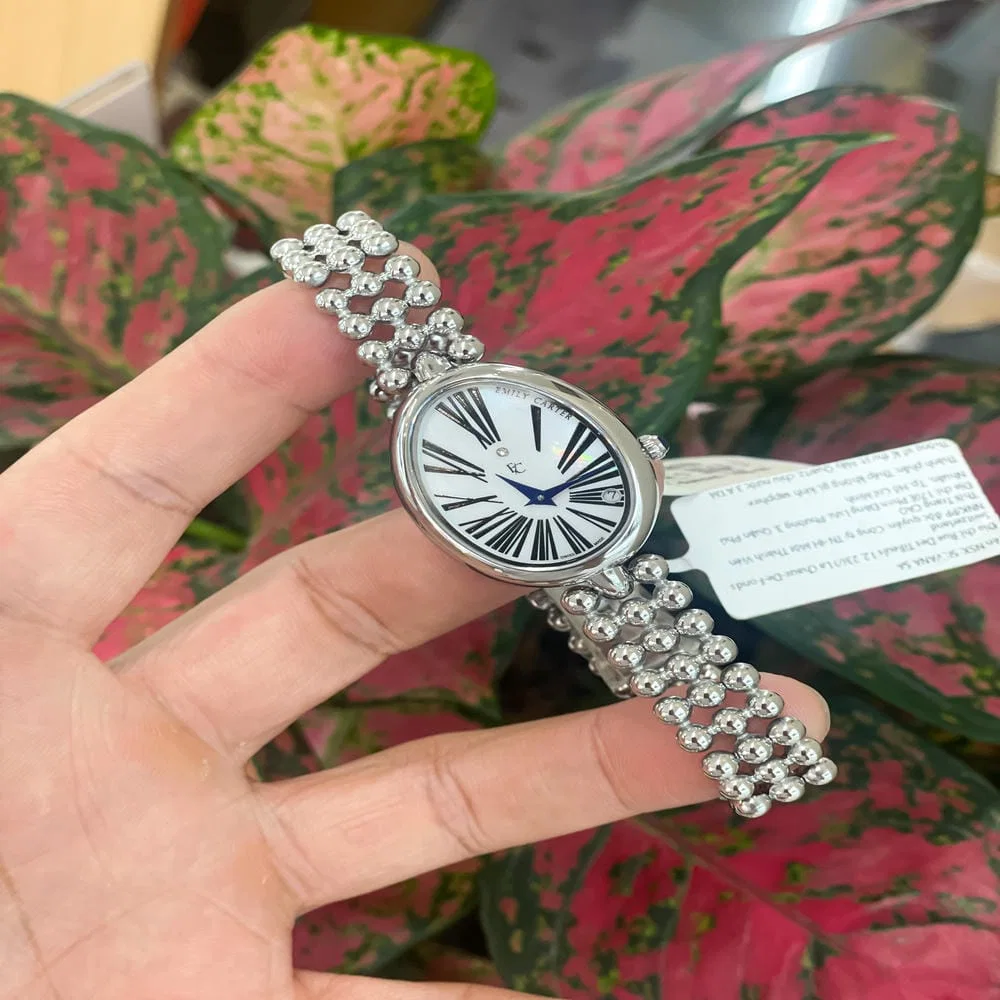 Đồng hồ Emily Carter Nữ ECO38QSS15S Dây Kim loại 27x22mm Đồng hồ Emily Carter Nữ ECO38QSS15S Dây Kim loại 27x22mm