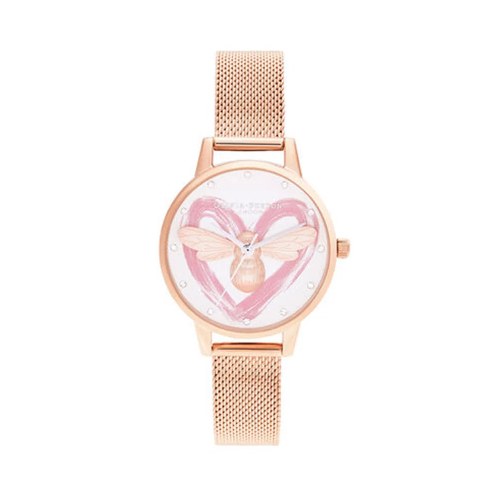 Đồng hồ Olivia Burton Nữ OB16FB01 Dây Mesh 30mm Đồng hồ Olivia Burton Nữ OB16FB01 Dây Mesh 30mm