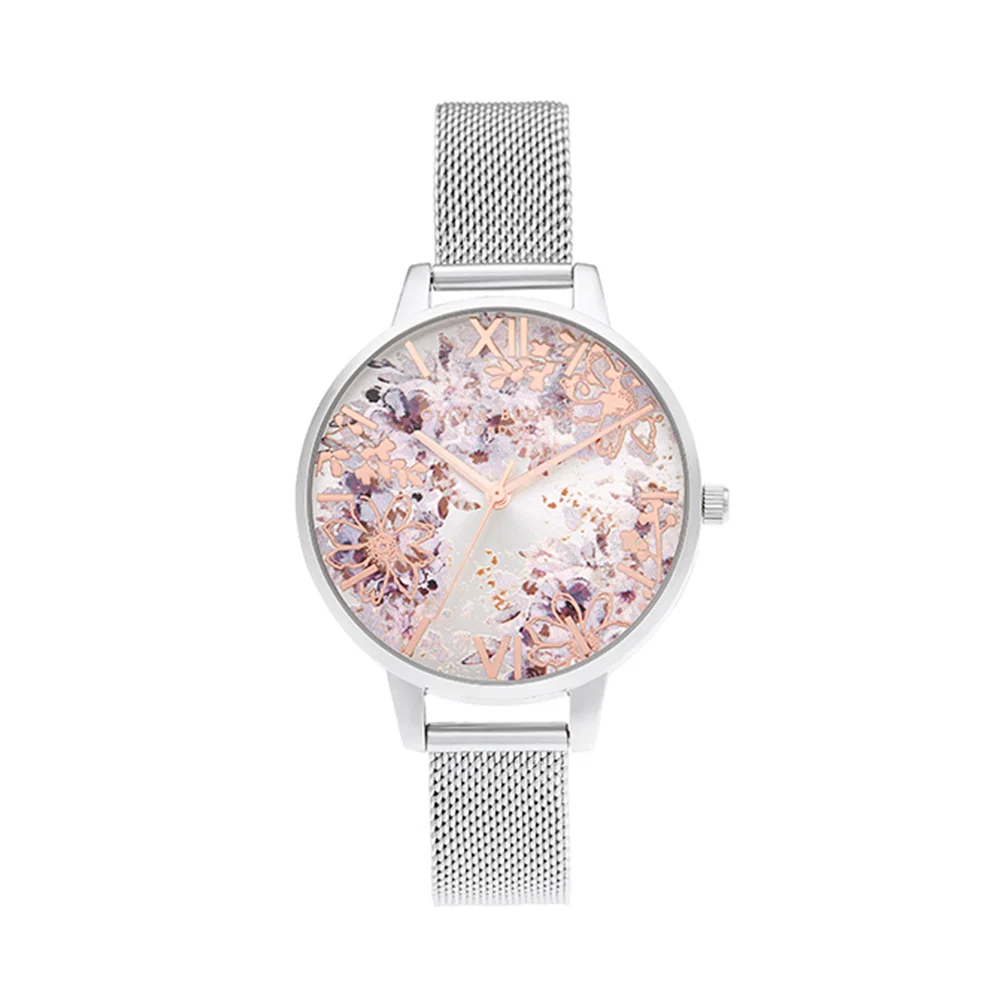 Đồng hồ Olivia Burton Nữ OB16VM46 Dây Mesh 34mm Đồng hồ Olivia Burton Nữ OB16VM46 Dây Mesh 34mm
